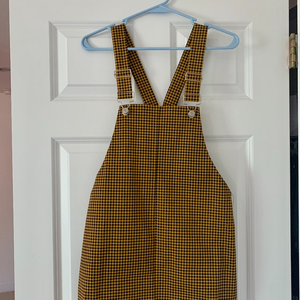 Gingham Overall Dress